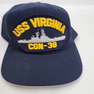 USS Virginia CGN-38 Snapback Hat – US Navy Missile Cruiser‎ Cap